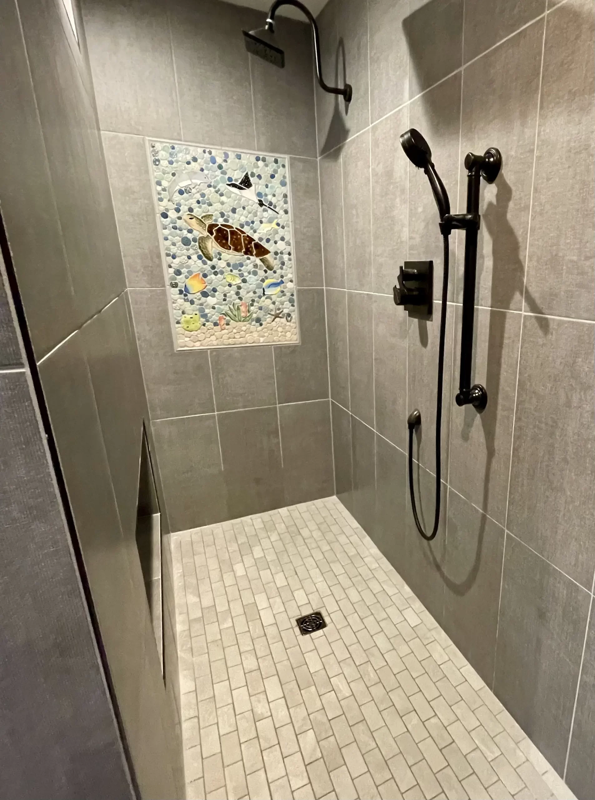 Sea Turtle Sandy Shower Insert