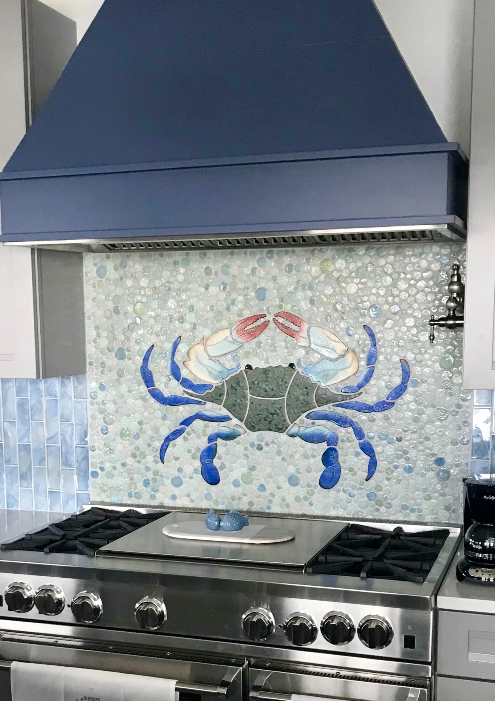 Blue Crab Kitchen Backsplash.