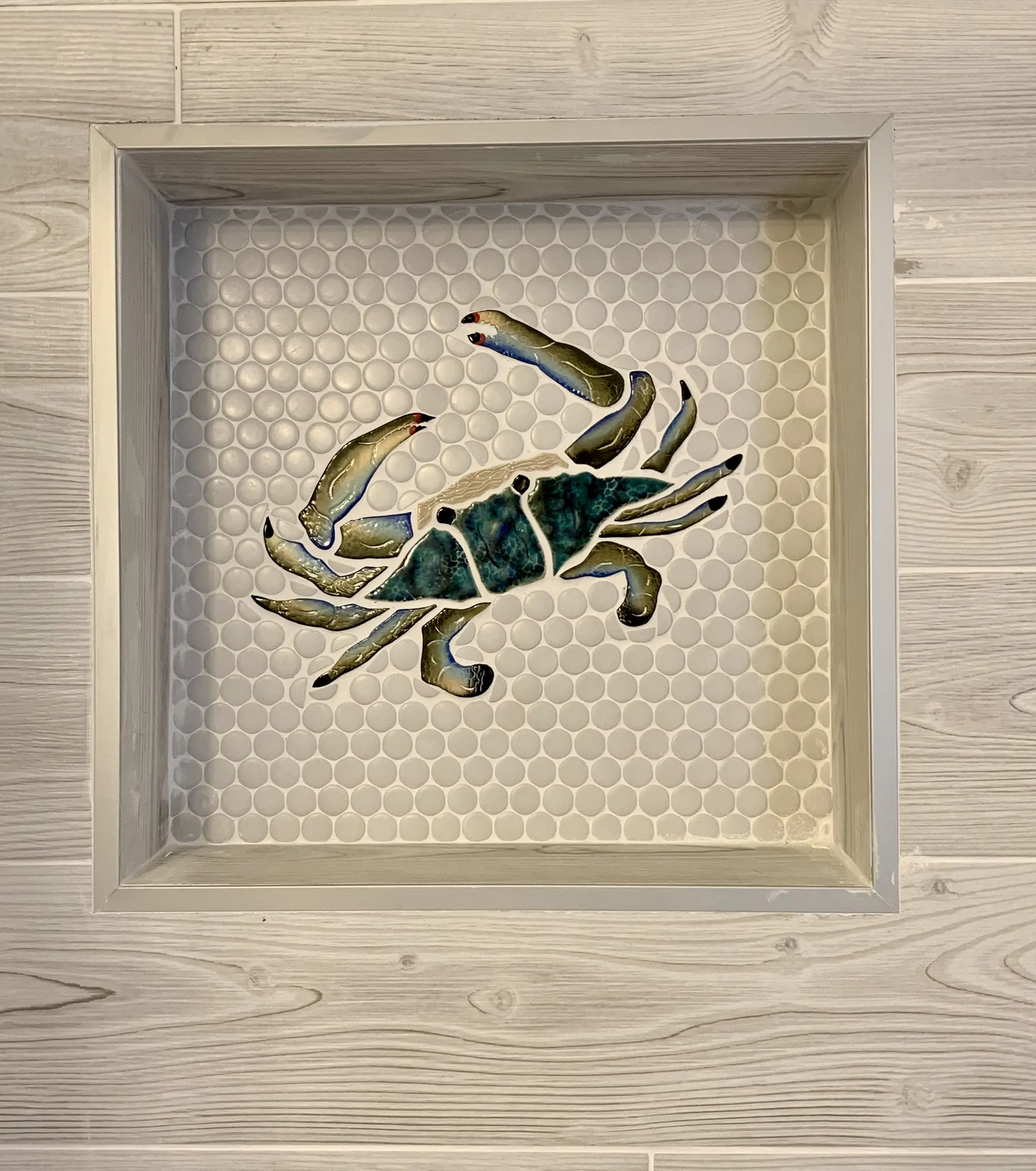 Blue Crab Shower Niche